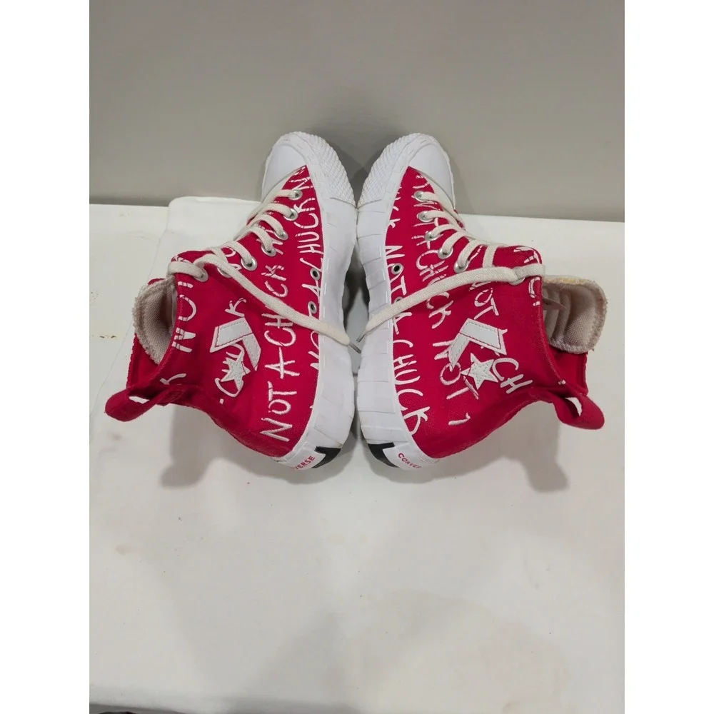 Converse Men's UNT1TL3D High Top Red White 171962C All Star Skate Size 6